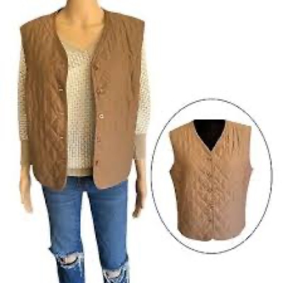 Pendleton Tan Quilted Vest - Picture 1 of 5